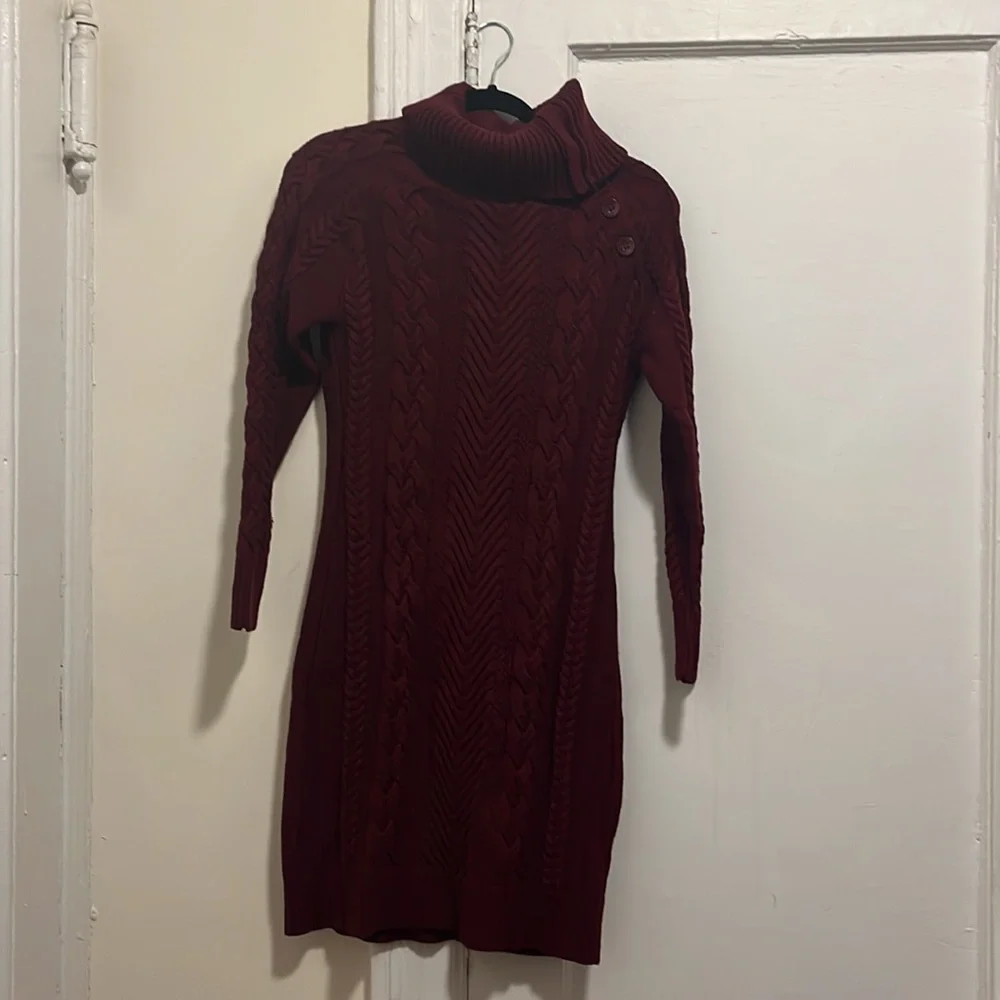 Blencot Burgundy size L sweater dress - Picture 2 of 5